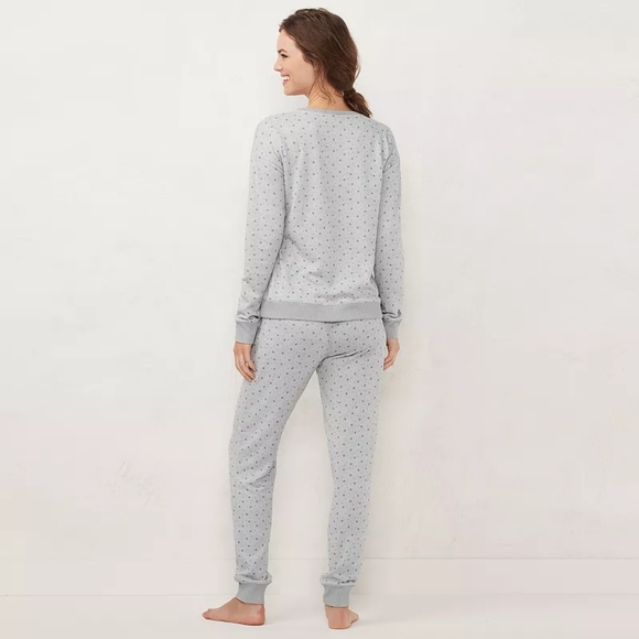 LC Lauren Conrad Pink Pajama Set - Picture 3 of 5